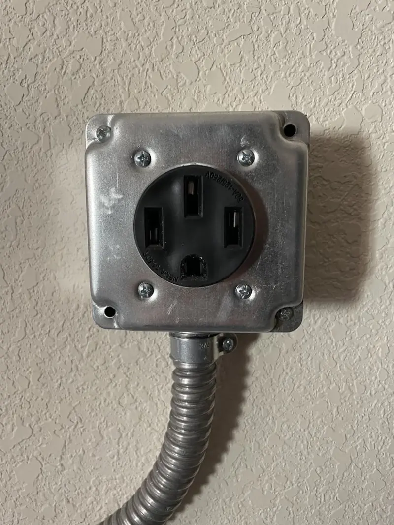 NEMA 14-50 outlet installed for Electrical Panel Upgrade in Mission Viejo